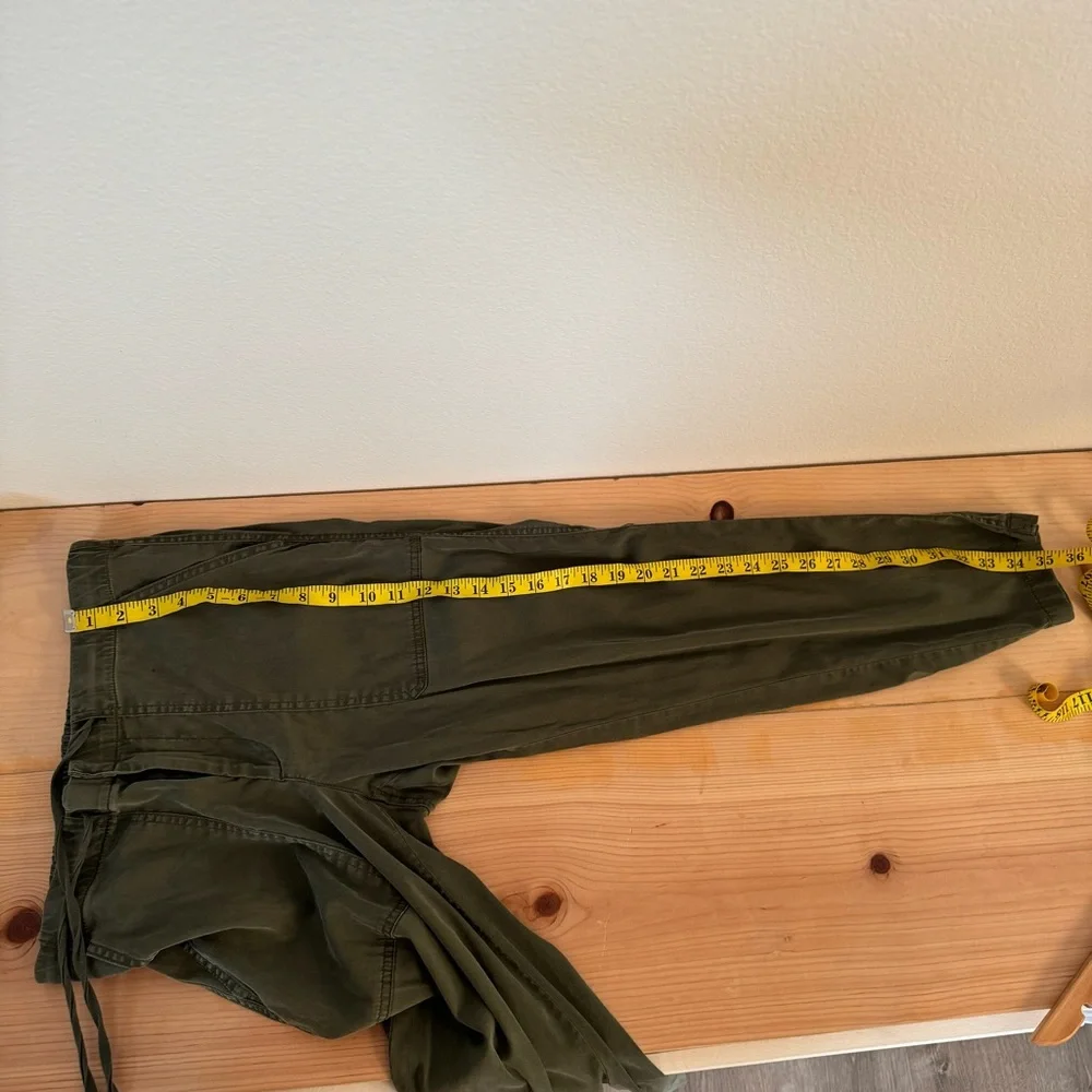 Lou & Grey Cosmic Drawstring Joggers Olive Army Green S - Picture 13 of 14